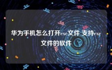 华为手机怎么打开exe文件 支持exe文件的软件