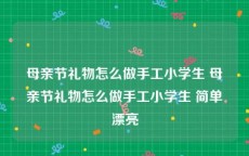 母亲节礼物怎么做手工小学生 母亲节礼物怎么做手工小学生 简单漂亮