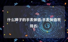 什么牌子的手表保值(手表保值率排名)