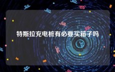 特斯拉充电桩有必要买箱子吗