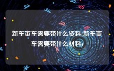 新车审车需要带什么资料(新车审车需要带什么材料)