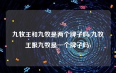 九牧王和九牧是两个牌子吗(九牧王跟九牧是一个牌子吗)