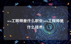 seo工程师是什么职业(seo工程师是什么技术)