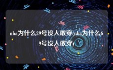 nba为什么29号没人敢穿(nba为什么69号没人敢穿)