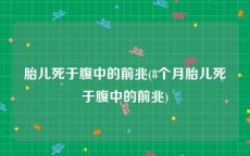 胎儿死于腹中的前兆(8个月胎儿死于腹中的前兆)