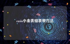 casio小金表缩表带方法