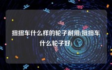 扭扭车什么样的轮子耐用(扭扭车什么轮子好)