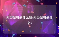 无当圣母是什么精(无当圣母是什么)