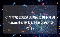 小车年检过期多长时间之内不处罚(小车年检过期多长时间之内不处罚了)