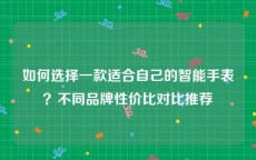 如何选择一款适合自己的智能手表？不同品牌性价比对比推荐