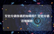 女包分销你真的知晓吗？女包分销详细解析