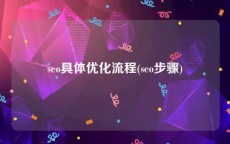 seo具体优化流程(seo步骤)