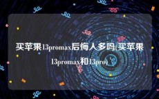 买苹果13promax后悔人多吗(买苹果13promax和13pro)