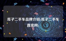 瓜子二手车品牌介绍(瓜子二手车直卖网)