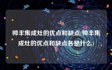 帅丰集成灶的优点和缺点(帅丰集成灶的优点和缺点各是什么)