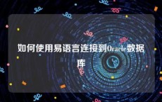 如何使用易语言连接到Oracle数据库