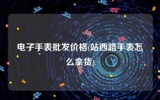 电子手表批发价格(站西路手表怎么拿货)