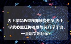 去上学就心里压抑难受想哭(去上学就心里压抑难受想哭开学了也一直想哭想回家)