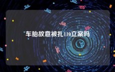 车胎故意被扎110立案吗