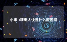 小米11耗电太快是什么原因啊