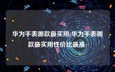 华为手表哪款最实用(华为手表哪款最实用性价比最高)