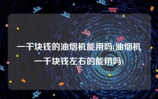 一千块钱的油烟机能用吗(油烟机一千块钱左右的能用吗)