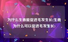 为什么生姜能促进毛发生长(生姜为什么可以促进毛发生长)