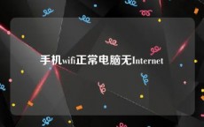 手机wifi正常电脑无Internet