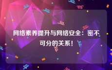 网络素养提升与网络安全：密不可分的关系！