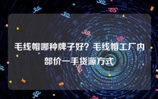 毛线帽哪种牌子好？毛线帽工厂内部价一手货源方式