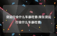 货运行业什么车最吃香(现在货运行业什么车最吃香)