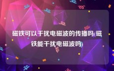 磁铁可以干扰电磁波的传播吗(磁铁能干扰电磁波吗)