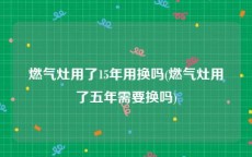 燃气灶用了15年用换吗(燃气灶用了五年需要换吗)