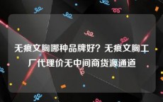 无痕文胸哪种品牌好？无痕文胸工厂代理价无中间商货源通道