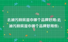 去油污厨房湿巾哪个品牌好用(去油污厨房湿巾哪个品牌好用些)