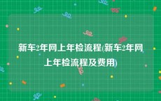 新车2年网上年检流程(新车2年网上年检流程及费用)