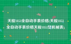 天梭1853全自动手表价格(天梭1853全自动手表价格天梭1853女机械表)