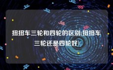 扭扭车三轮和四轮的区别(扭扭车三轮还是四轮好)