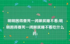 明明困得要死一闭眼就睡不着(明明困得要死一闭眼就睡不着吃什么药)