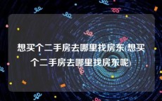 想买个二手房去哪里找房东(想买个二手房去哪里找房东呢)