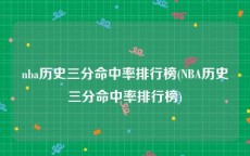 nba历史三分命中率排行榜(NBA历史三分命中率排行榜)