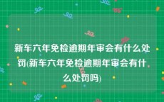 新车六年免检逾期年审会有什么处罚(新车六年免检逾期年审会有什么处罚吗)