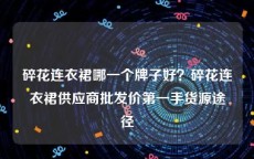 碎花连衣裙哪一个牌子好？碎花连衣裙供应商批发价第一手货源途径