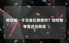 嘻哈帽一手货源在哪里找？嘻哈帽零售进货商家