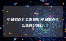 小白做点什么生意好(小白做点什么生意好赚钱)