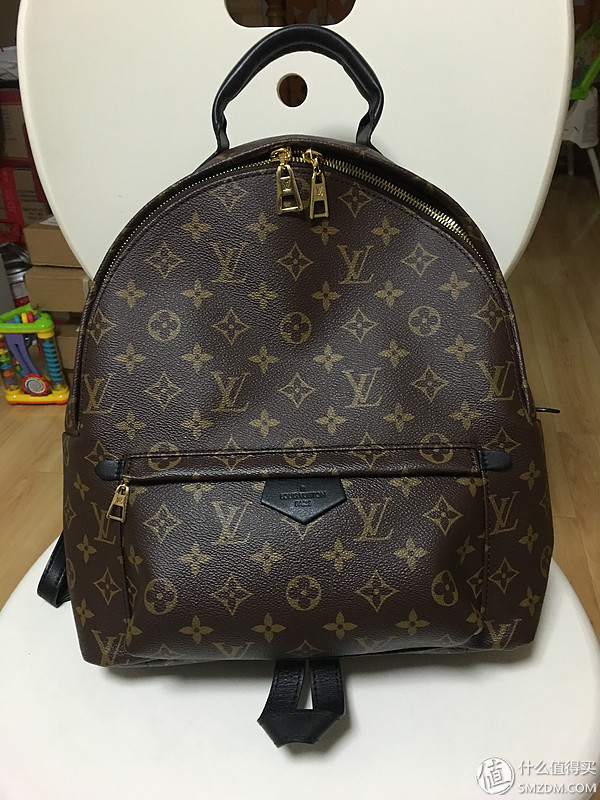 #本站首晒# 新的妈咪包到手：louis vuitton 路易威登 MONOGRAM BACKPACK 热门背包中号款  ​