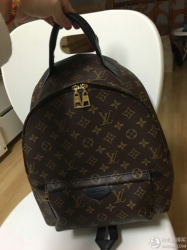 #本站首晒# 新的妈咪包到手：louis vuitton 路易威登 MONOGRAM BACKPACK 热门背包中号款  ​