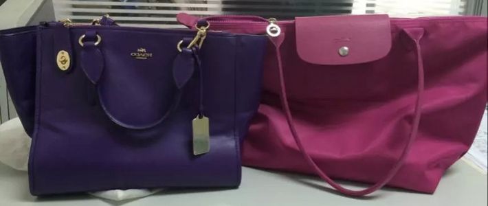 闲鱼上淘个宝 - COACH 蔻驰 carryall33545 紫色牛皮女士挎包