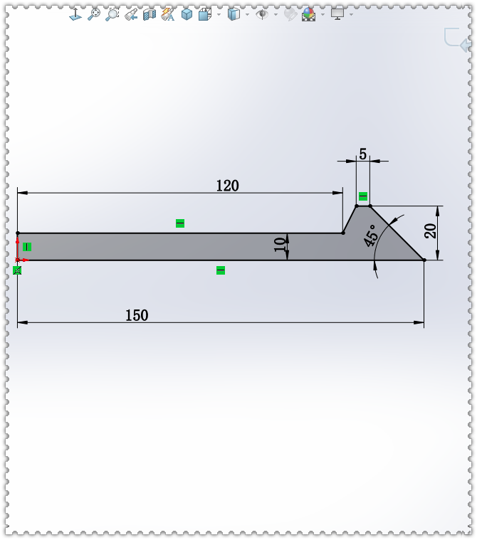 用SolidWorks画一个钟表，画法和直尺基本相同