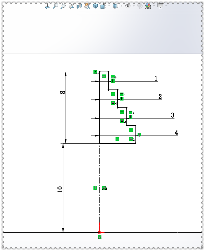 用SolidWorks画一个钟表，画法和直尺基本相同